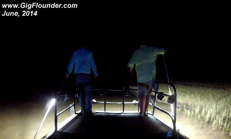 Flounder gigging setup using (3) - Fishing Lights Etc